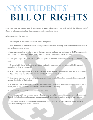 NYS Student Bill of Rights